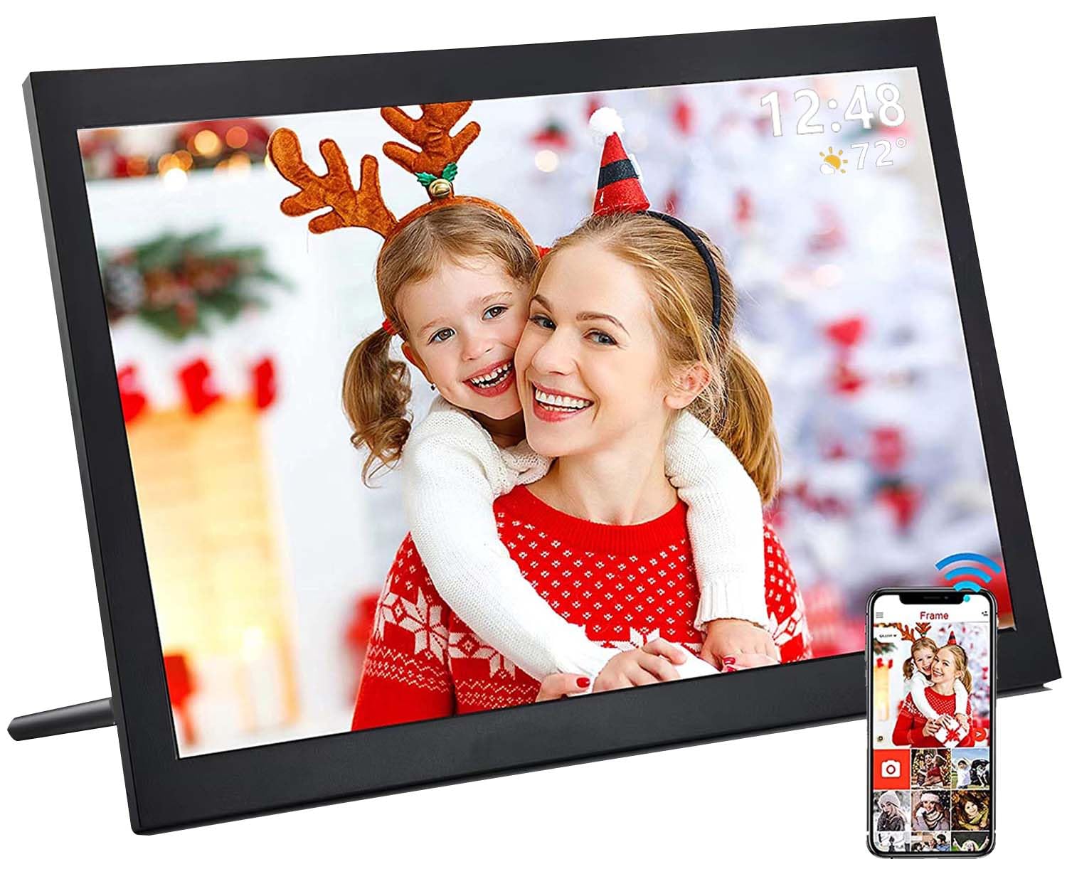 HaiZR 15.6 Inch Digital Photo Frame - Large WiFi Digital Picture